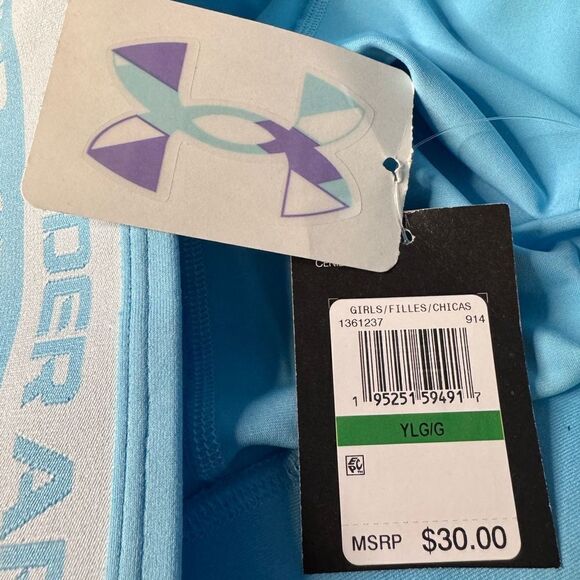 NWT Under Armour Gir’s Leggings Large - Picture 3 of 3
